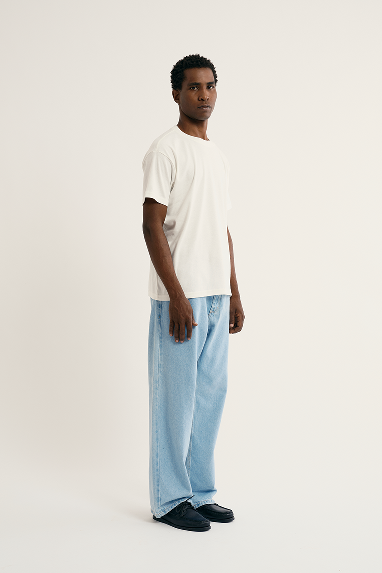 Heavy T-Shirt Embroidered Logo - Off
