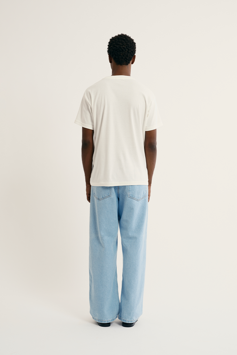 Heavy T-Shirt Embroidered Logo - Off