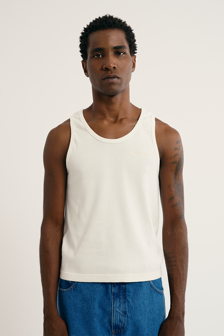 Standard Ribbed Tank Top - Off