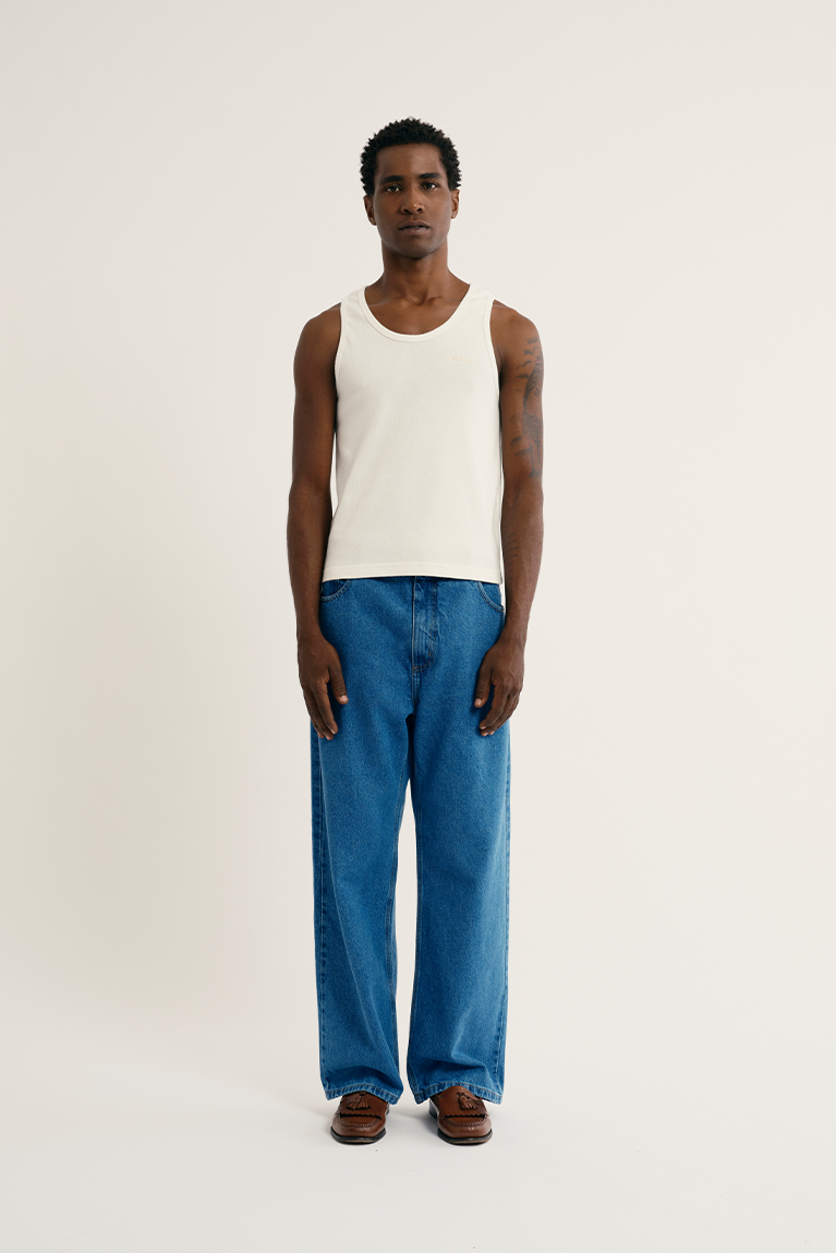 Standard Ribbed Tank Top - Off - hover