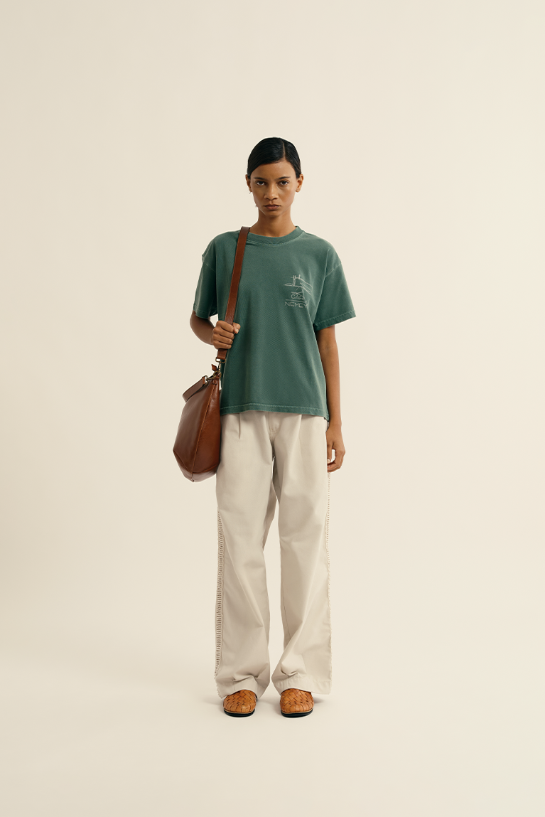 Sketches Boxy T-shirt - Green