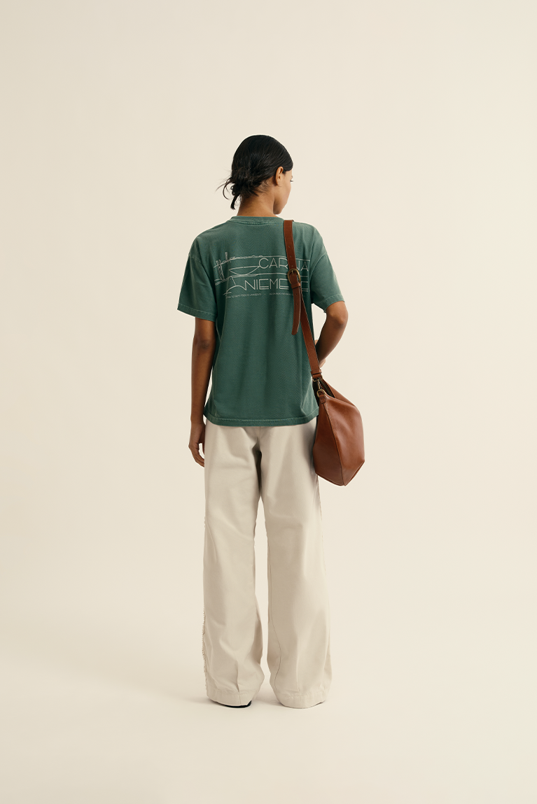 Sketches Boxy T-shirt - Green