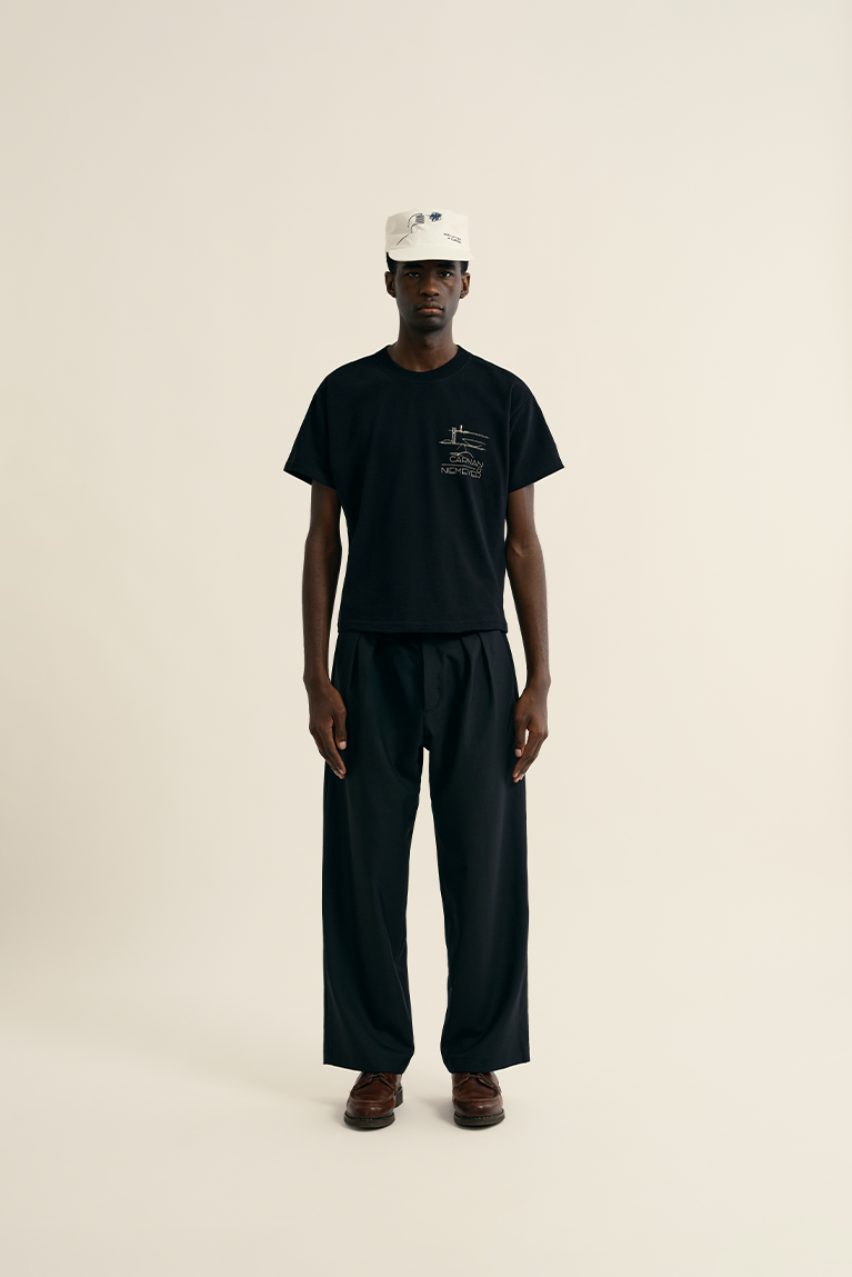 Sketches Boxy T-shirt - Black