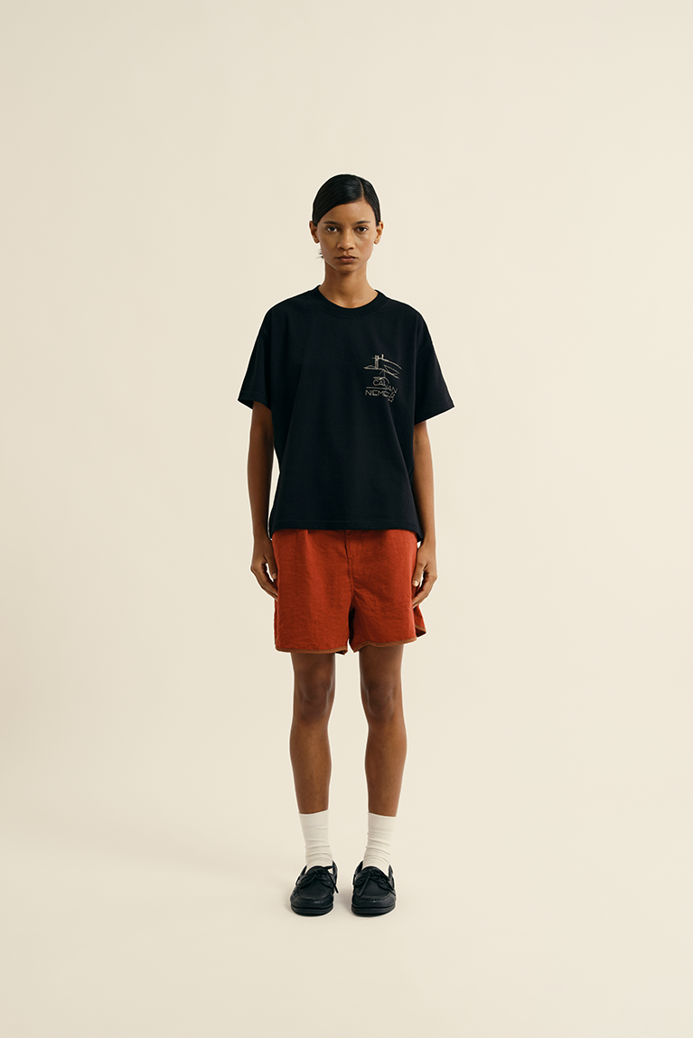 Sketches Boxy T-shirt - Black