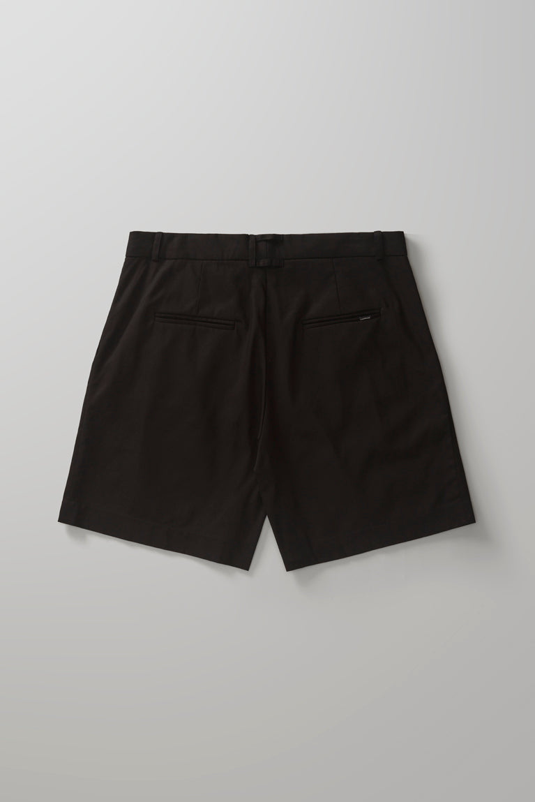 Tailored Twill Shorts - Black