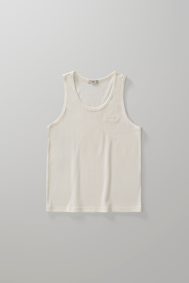 Standard Ribbed Tank Top - Off