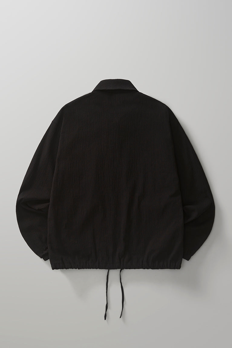 Seersucker Kaze Jacket - Black