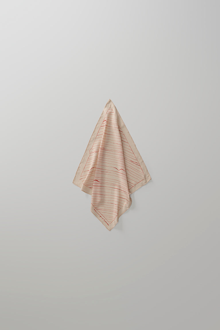Copan Pinstripe Scarf - Beige
