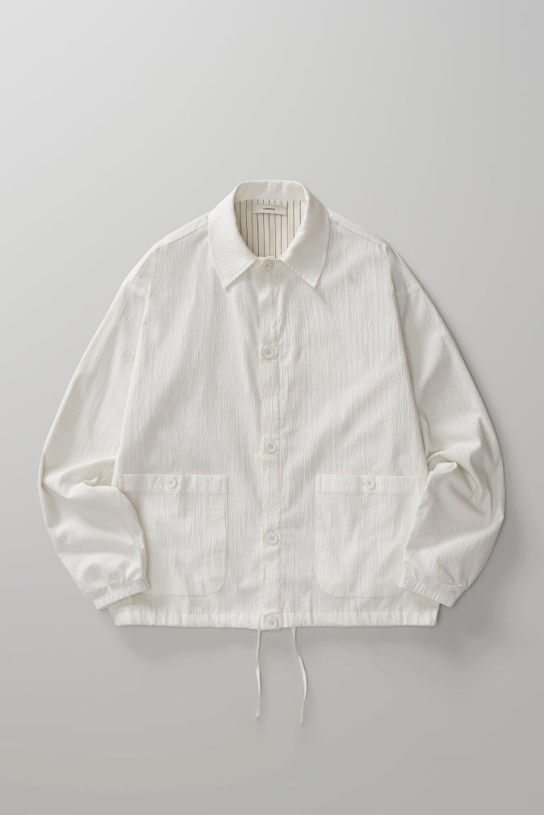 Seersucker Kaze Jacket - Off-white