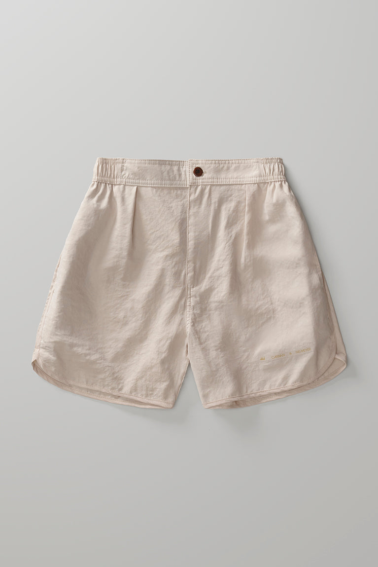 Buttoned Volley Shorts - Off