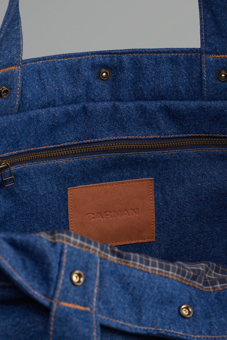 Jeans Tote Bag - Blue