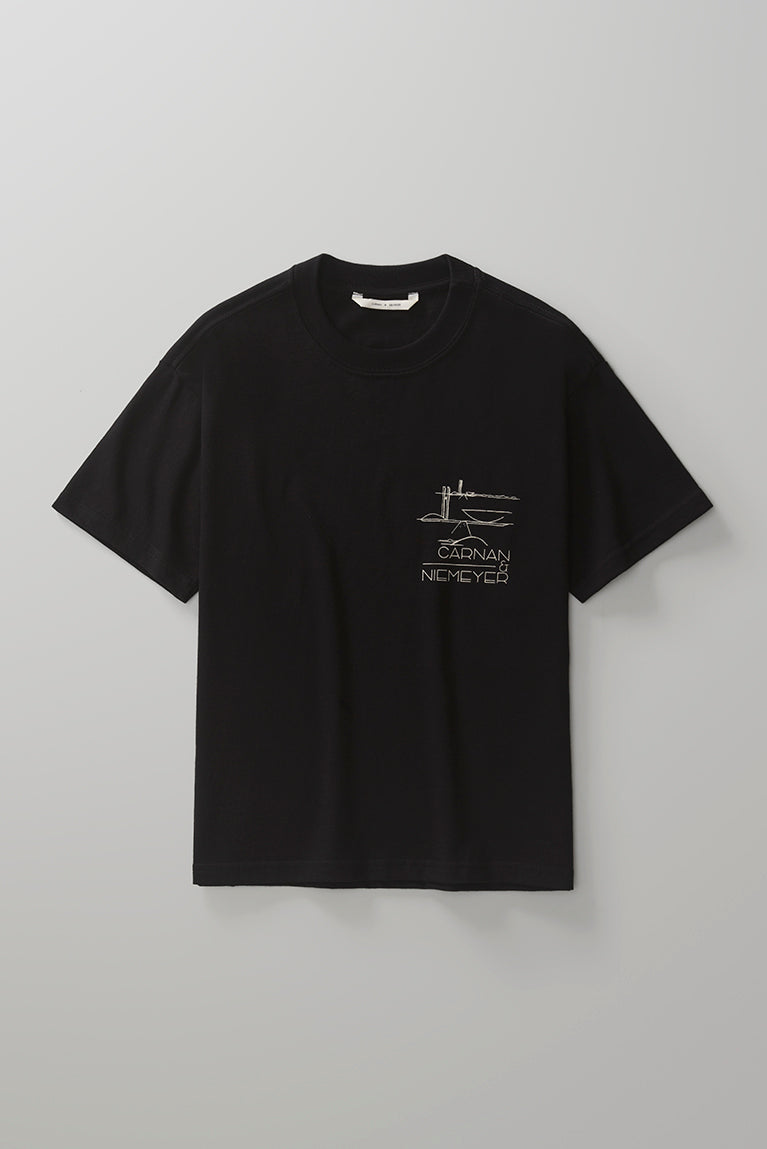 Sketches Boxy T-shirt - Black