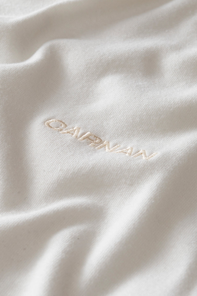 Heavy T-Shirt Embroidered Logo - Off