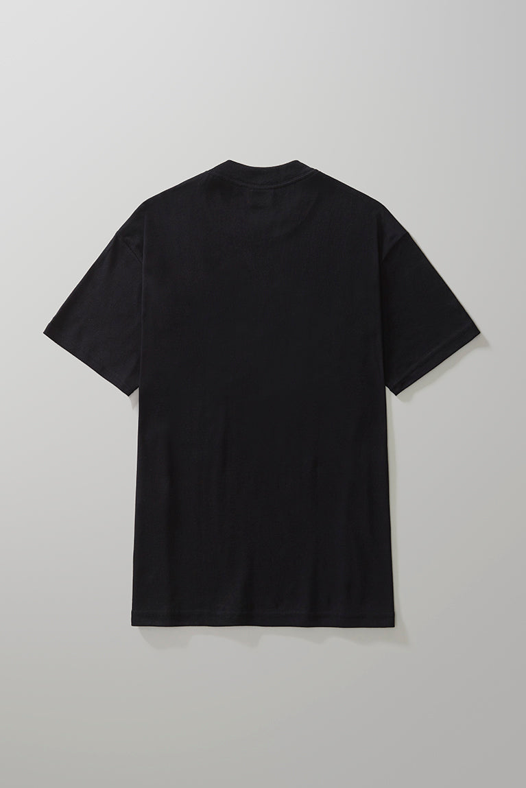 Heavy T-Shirt Embroidered Logo - Black