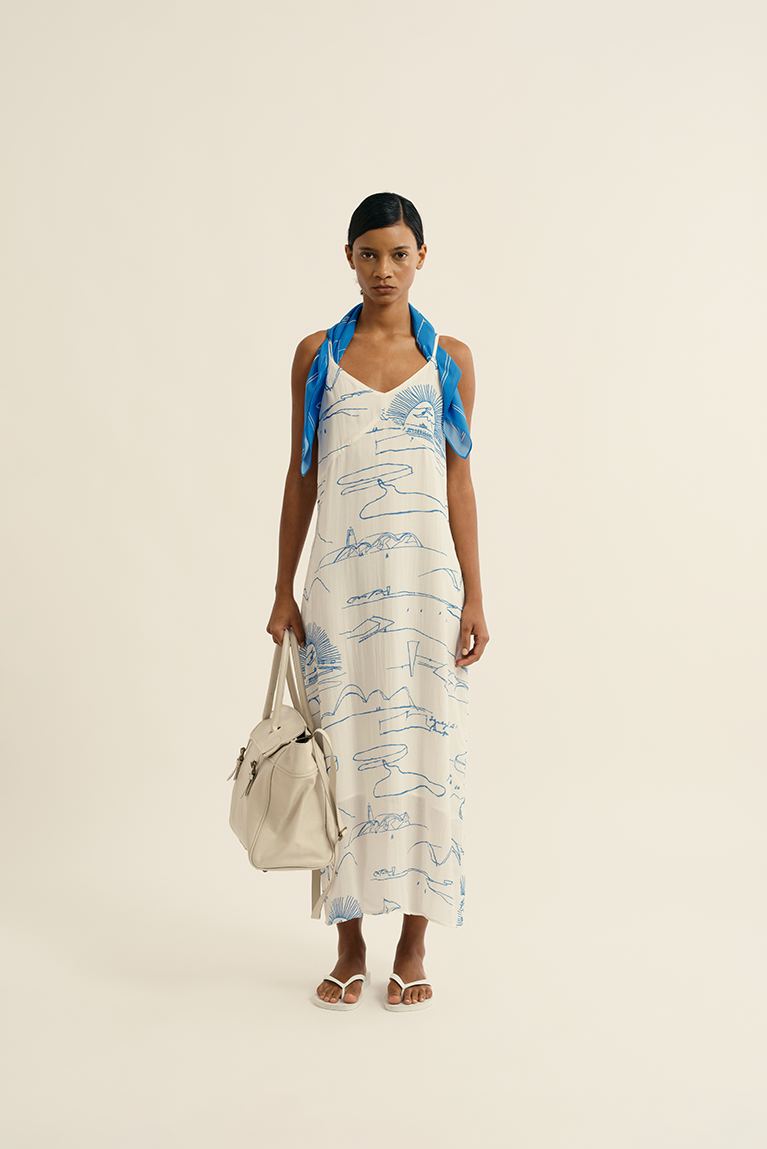 Sketches Slip Dress