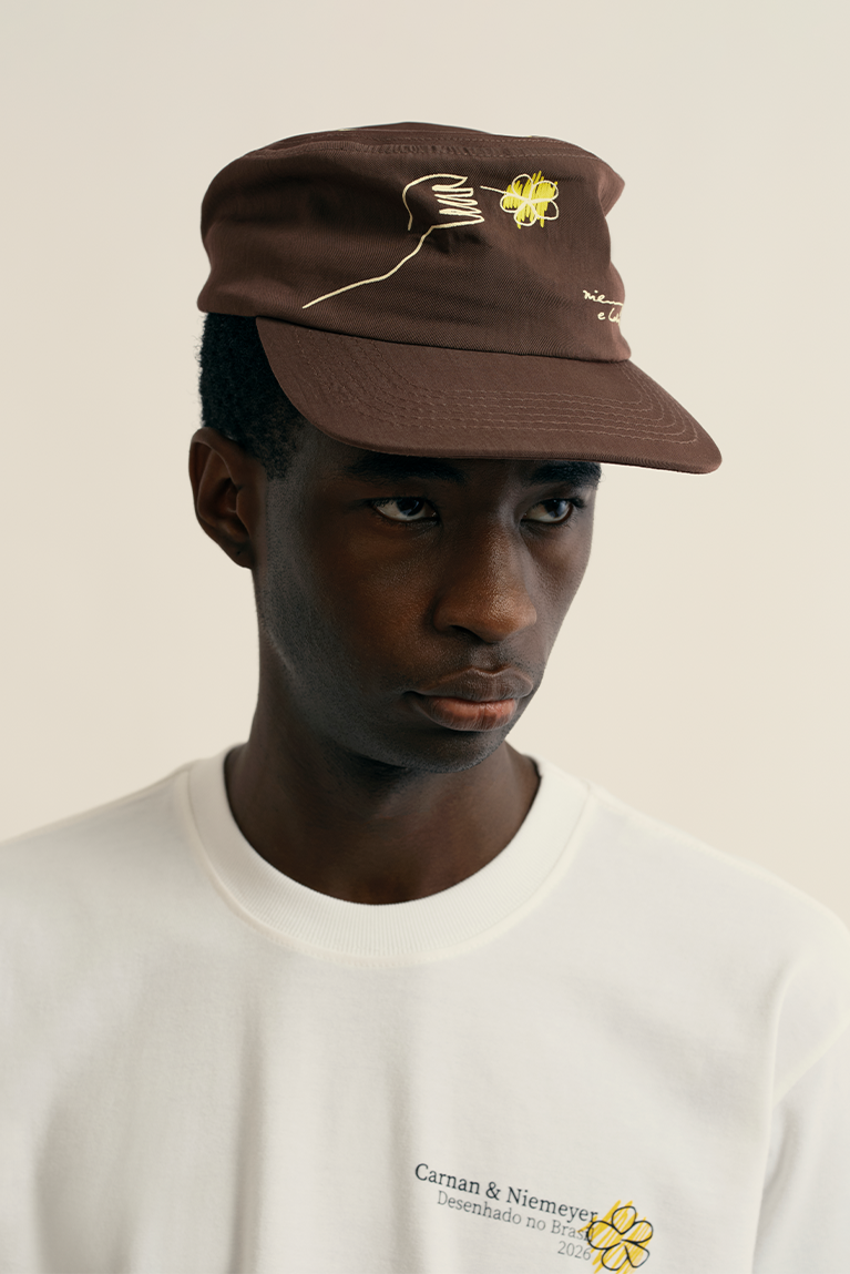 Pillbox Draw Hat - Brown