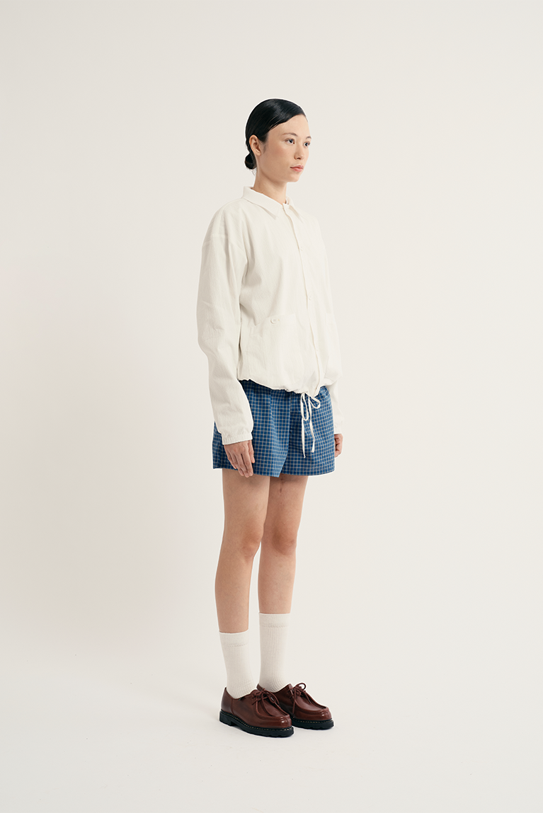 Seersucker Kaze Jacket - Off-white