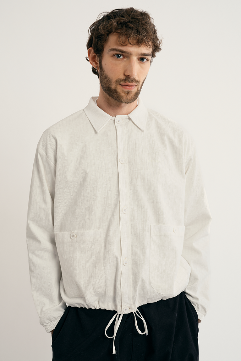 Seersucker Kaze Jacket - Off-white