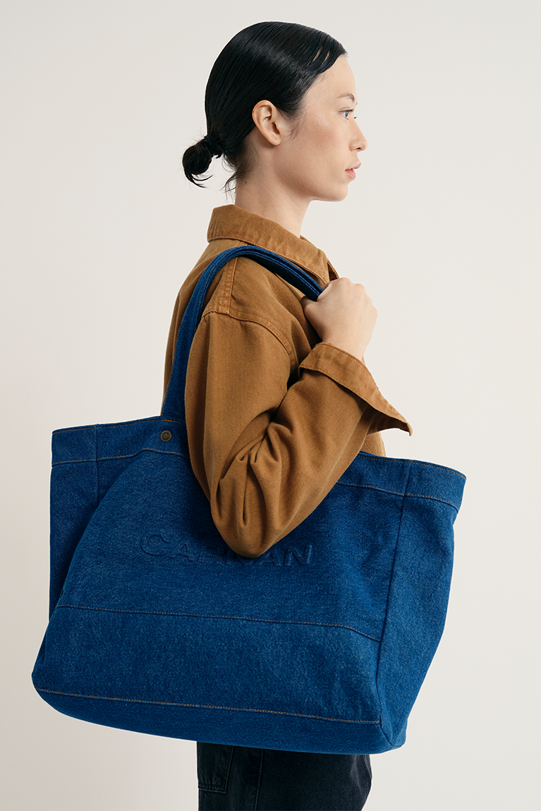 Jeans Tote Bag - Blue